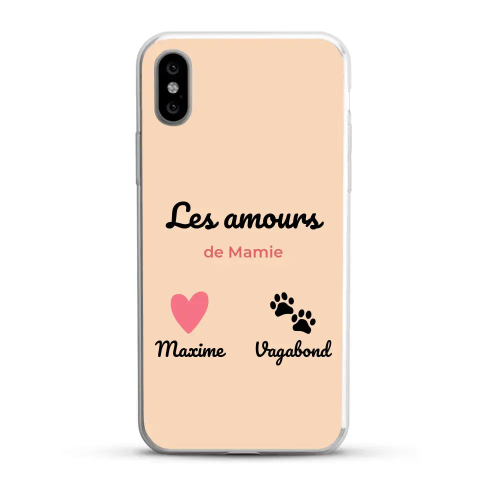 Les amours de - Coque de téléphone personnalisée