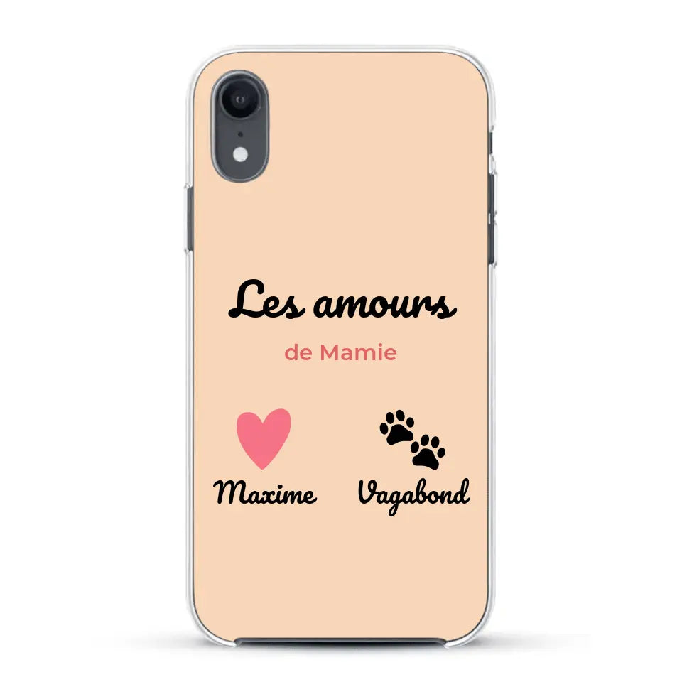 Les amours de - Coque de téléphone personnalisée