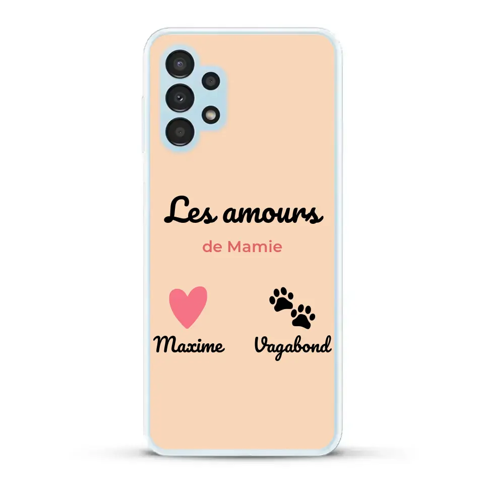 Les amours de - Coque de téléphone personnalisée