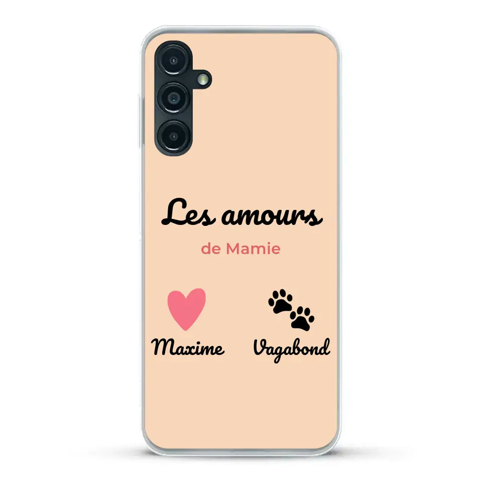 Les amours de - Coque de téléphone personnalisée