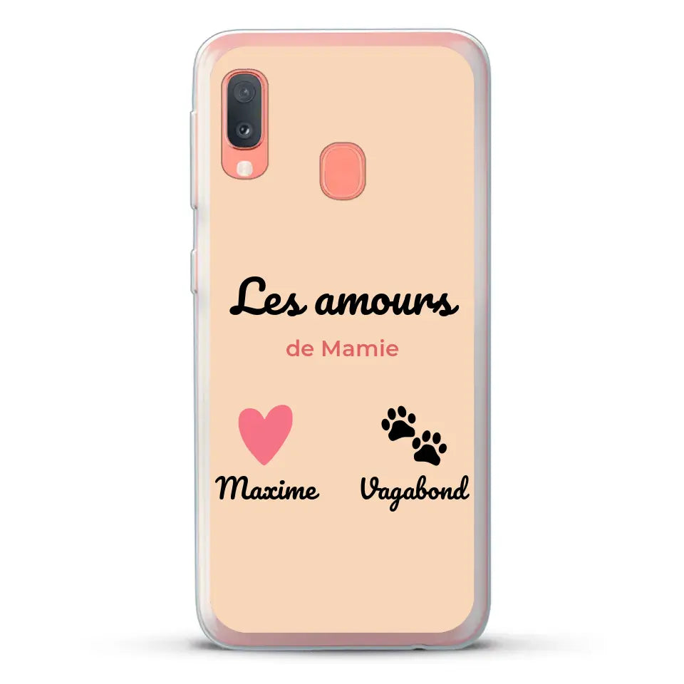 Les amours de - Coque de téléphone personnalisée