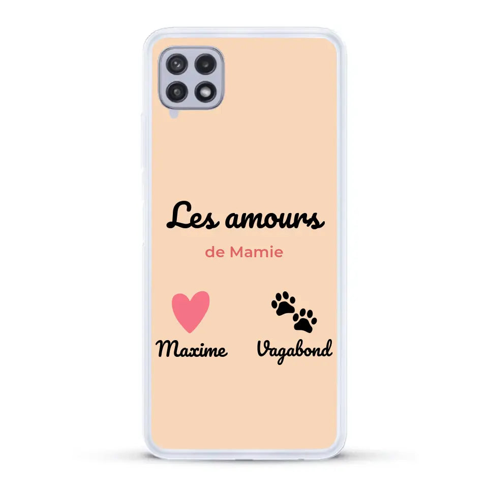 Les amours de - Coque de téléphone personnalisée