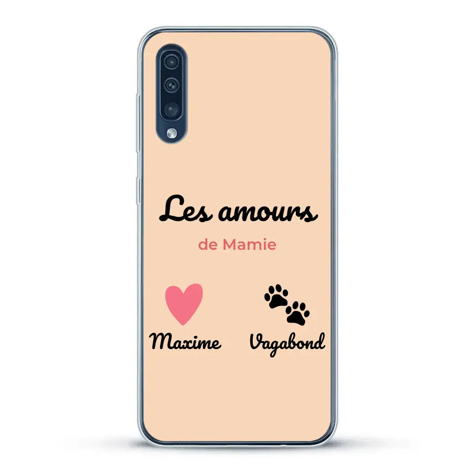 Les amours de - Coque de téléphone personnalisée