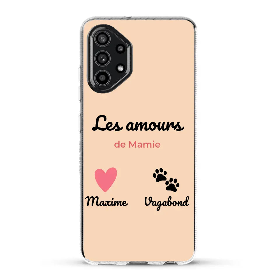 Les amours de - Coque de téléphone personnalisée