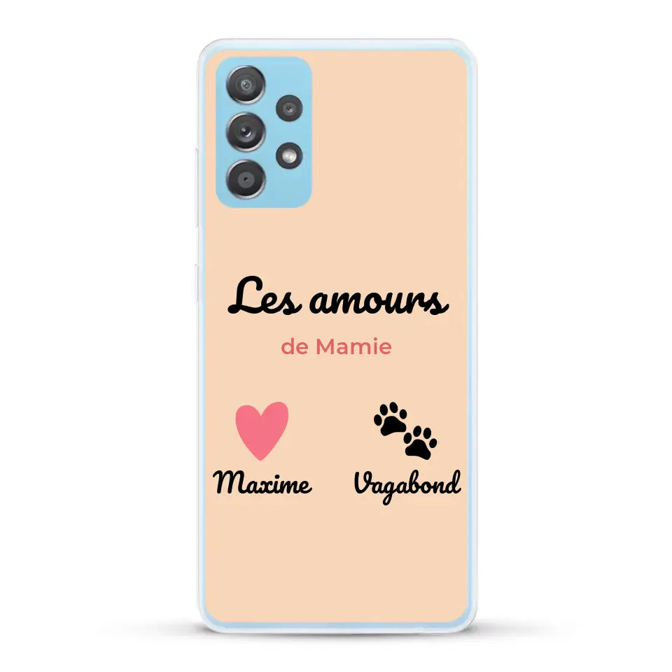 Les amours de - Coque de téléphone personnalisée