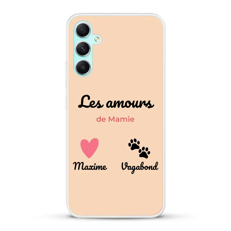 Les amours de - Coque de téléphone personnalisée