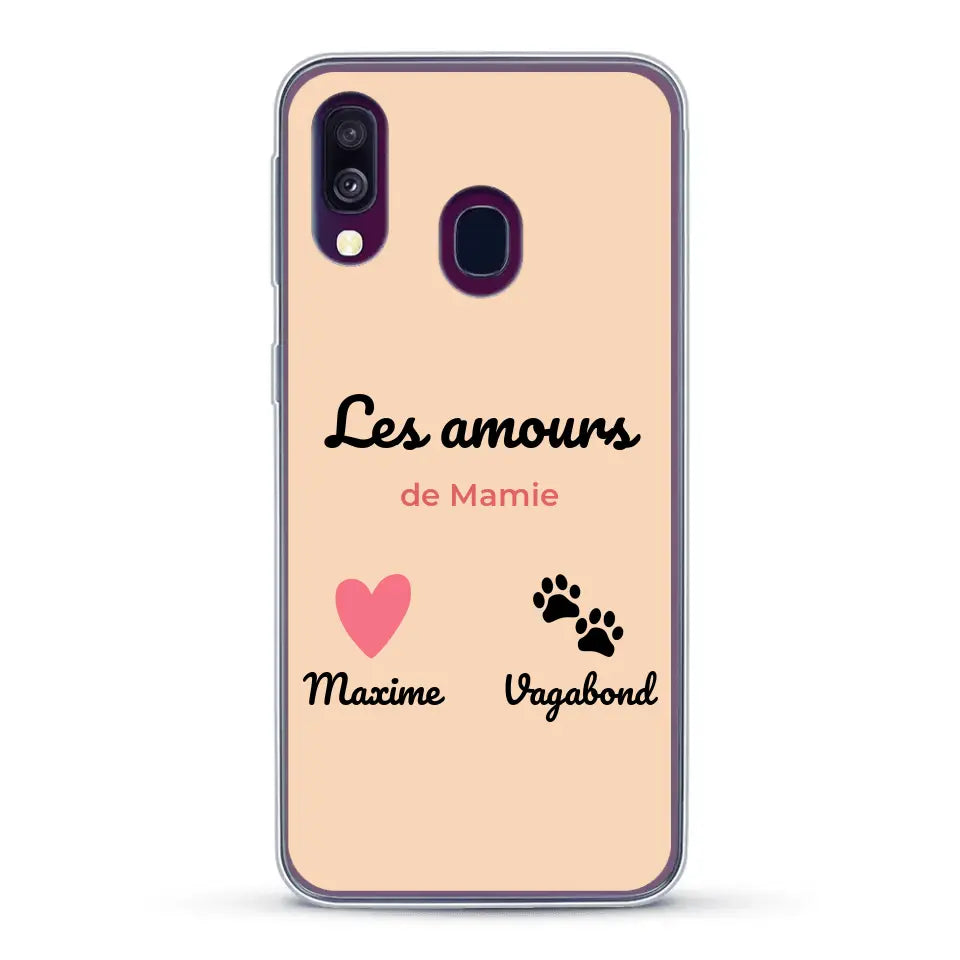 Les amours de - Coque de téléphone personnalisée