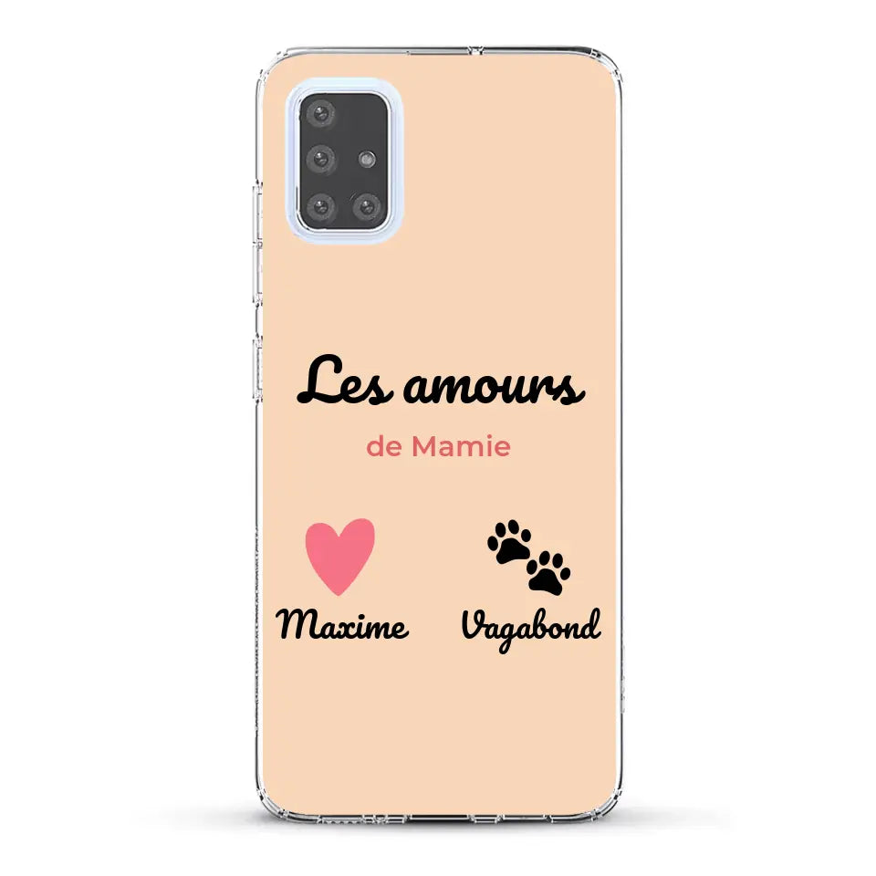 Les amours de - Coque de téléphone personnalisée