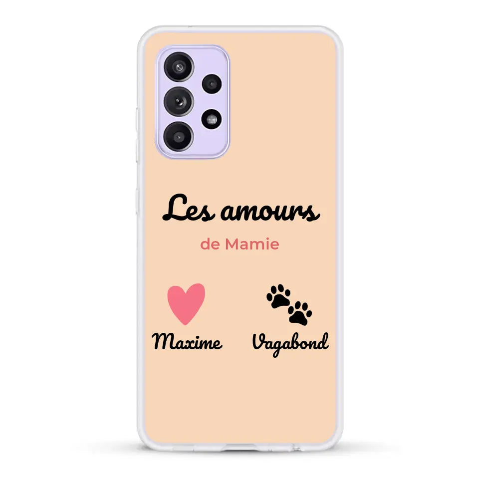 Les amours de - Coque de téléphone personnalisée