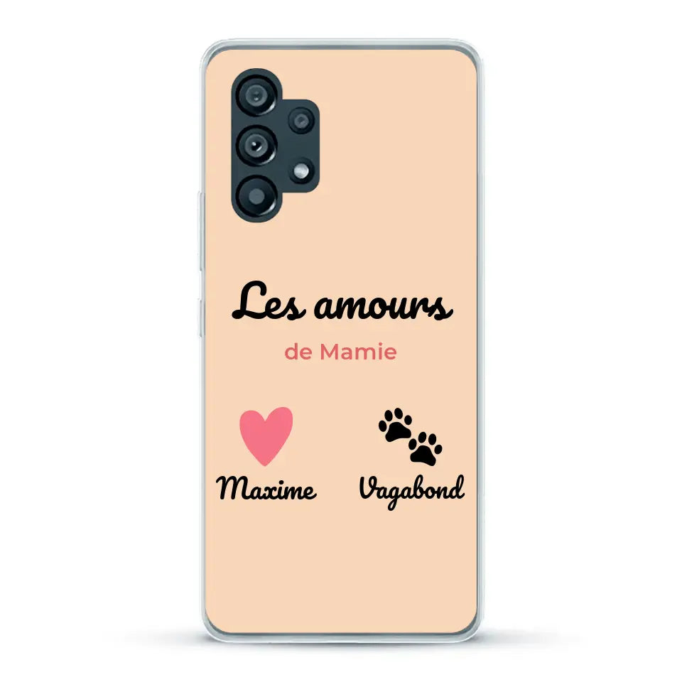 Les amours de - Coque de téléphone personnalisée