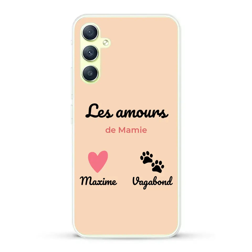 Les amours de - Coque de téléphone personnalisée