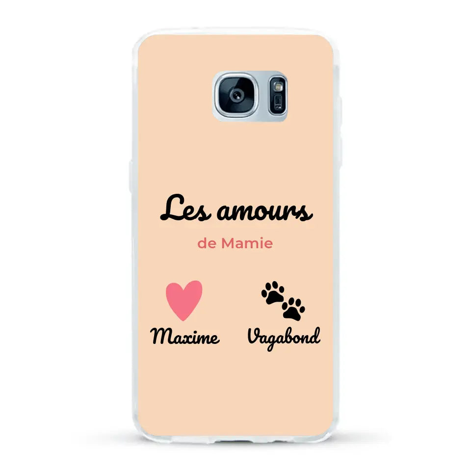 Les amours de - Coque de téléphone personnalisée