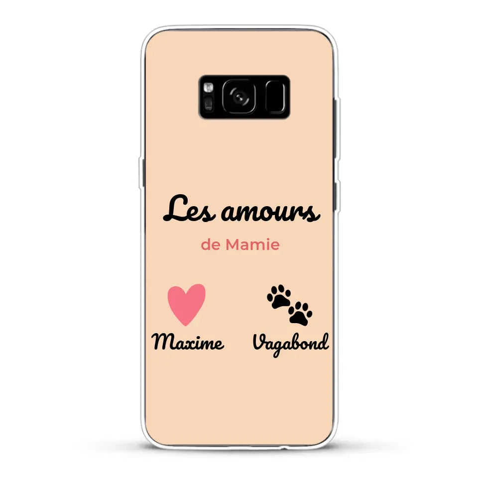 Les amours de - Coque de téléphone personnalisée