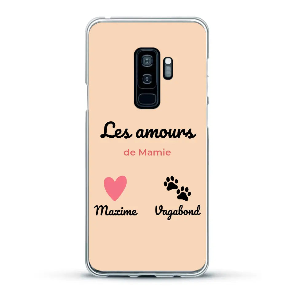 Les amours de - Coque de téléphone personnalisée