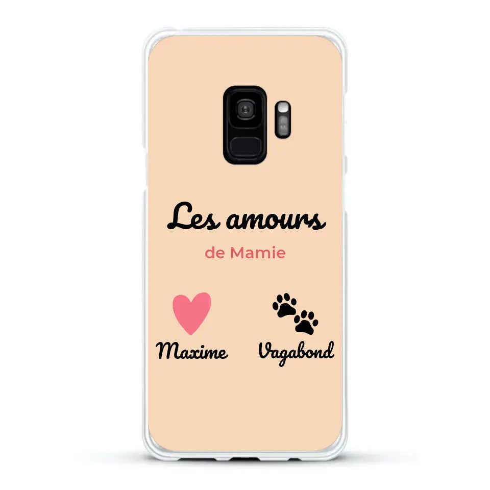 Les amours de - Coque de téléphone personnalisée