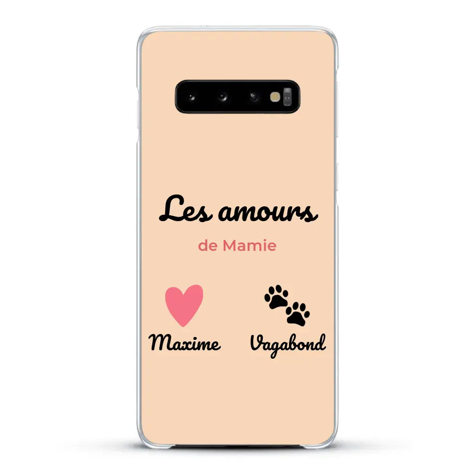 Les amours de - Coque de téléphone personnalisée