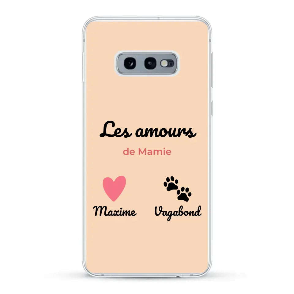 Les amours de - Coque de téléphone personnalisée