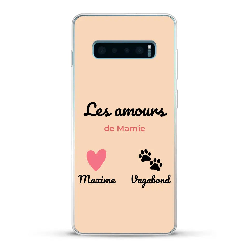 Les amours de - Coque de téléphone personnalisée