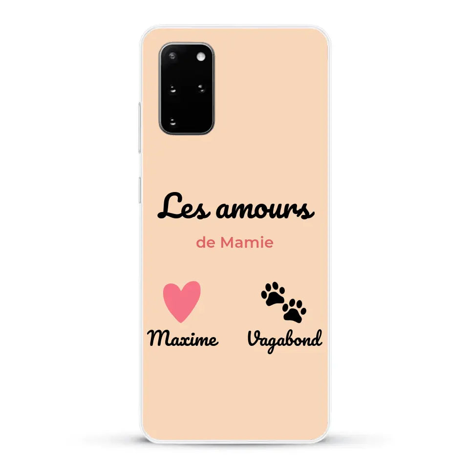 Les amours de - Coque de téléphone personnalisée