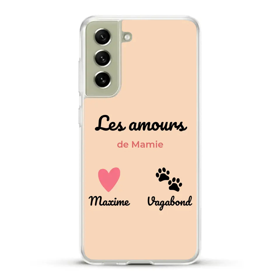 Les amours de - Coque de téléphone personnalisée