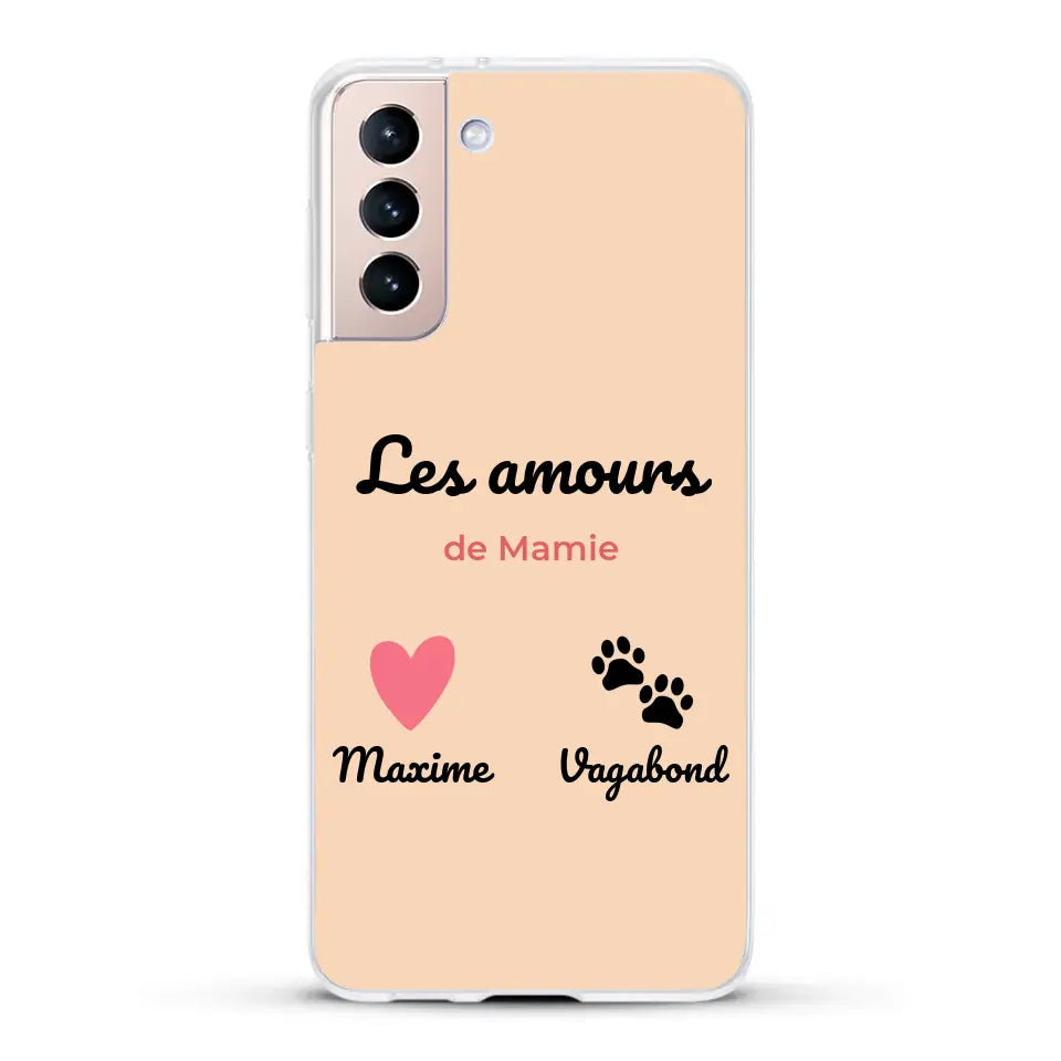 Les amours de - Coque de téléphone personnalisée