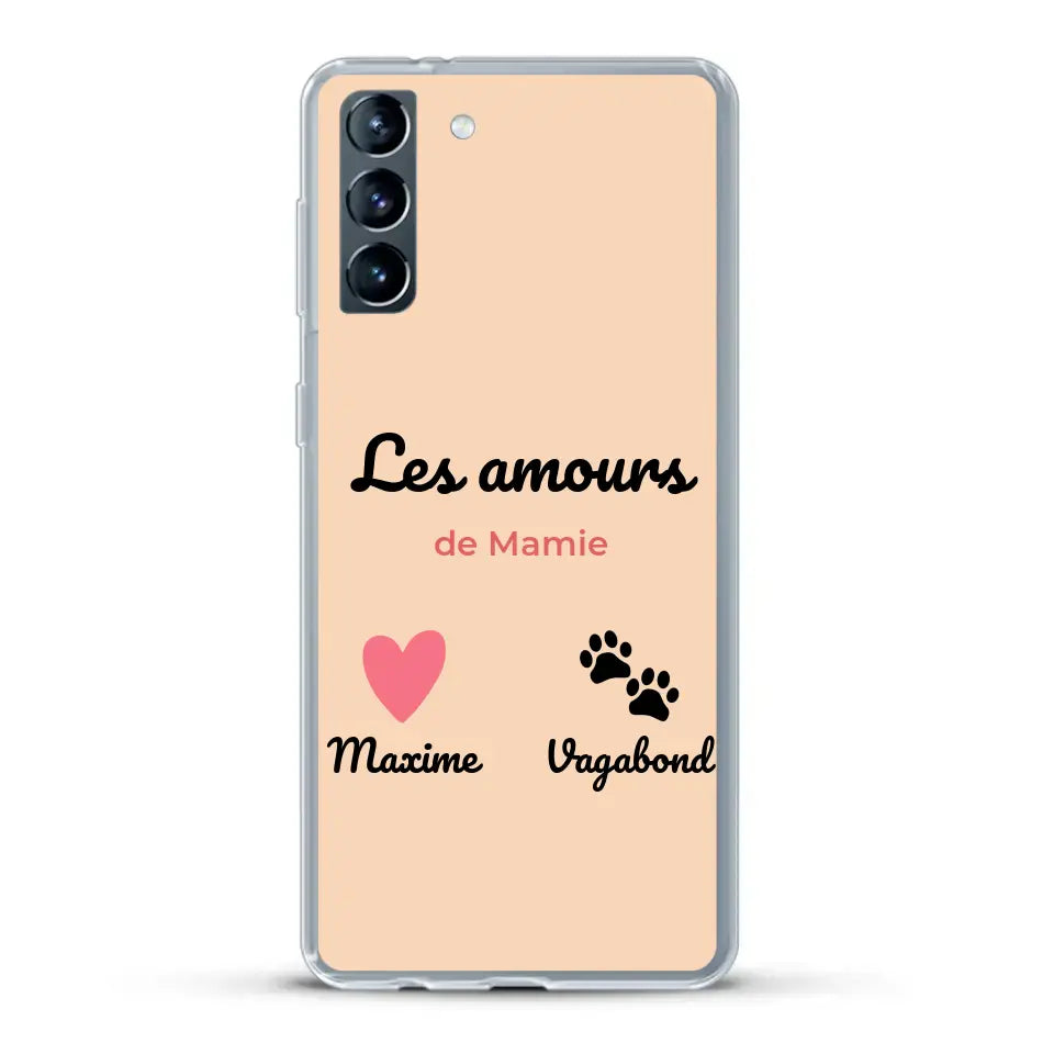 Les amours de - Coque de téléphone personnalisée