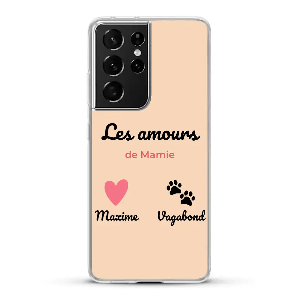 Les amours de - Coque de téléphone personnalisée