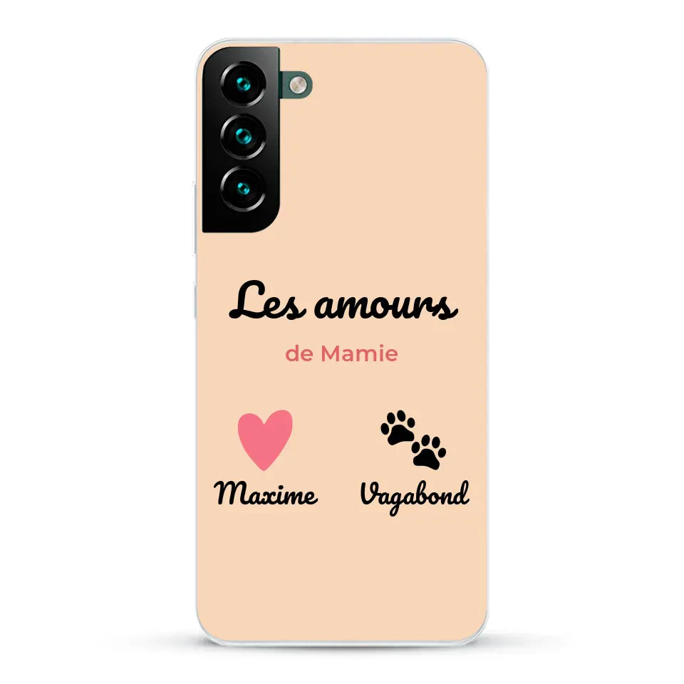 Les amours de - Coque de téléphone personnalisée