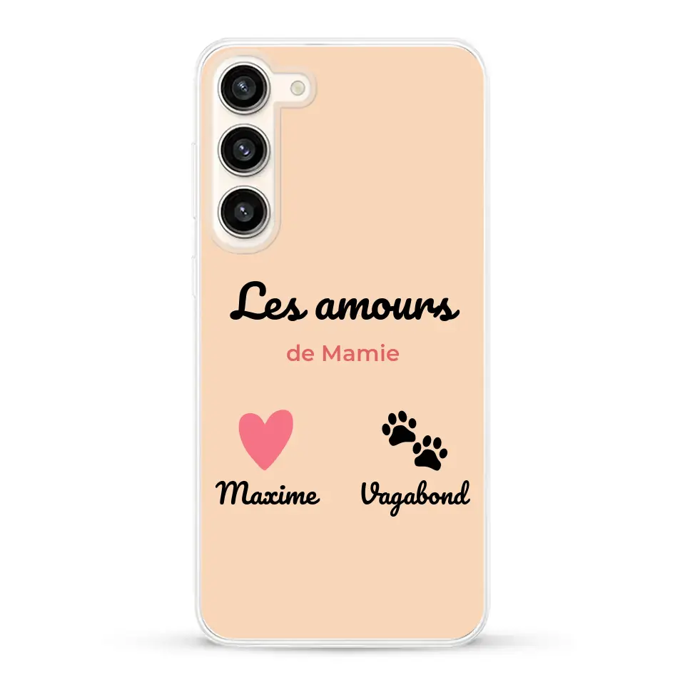 Les amours de - Coque de téléphone personnalisée