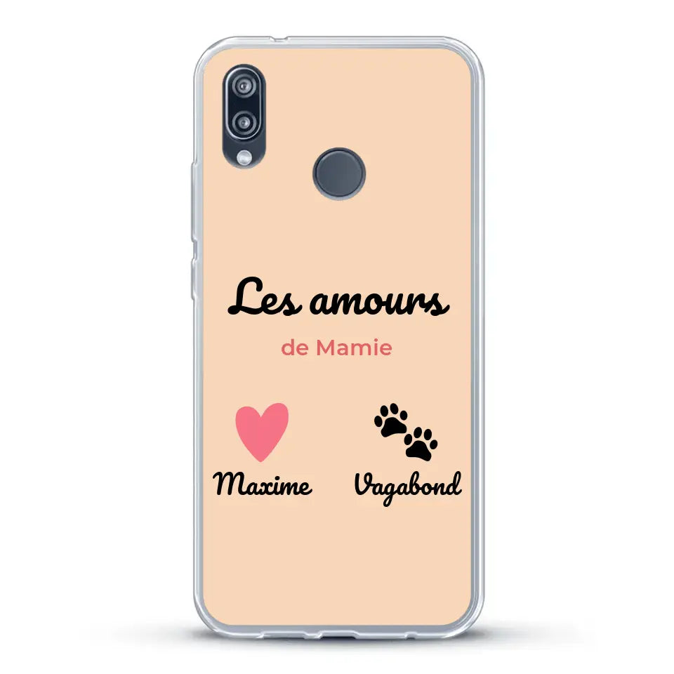 Les amours de - Coque de téléphone personnalisée