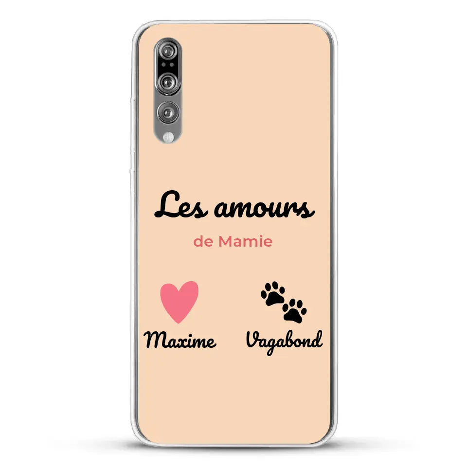 Les amours de - Coque de téléphone personnalisée