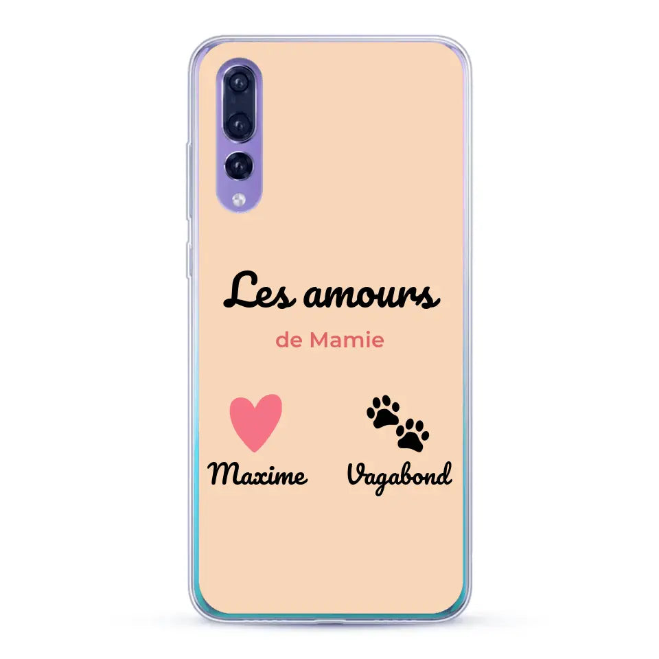 Les amours de - Coque de téléphone personnalisée