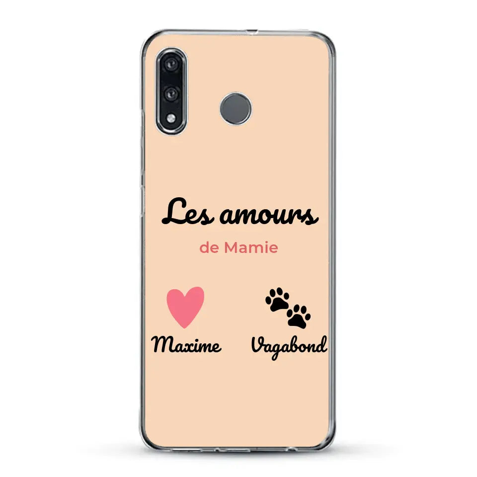 Les amours de - Coque de téléphone personnalisée