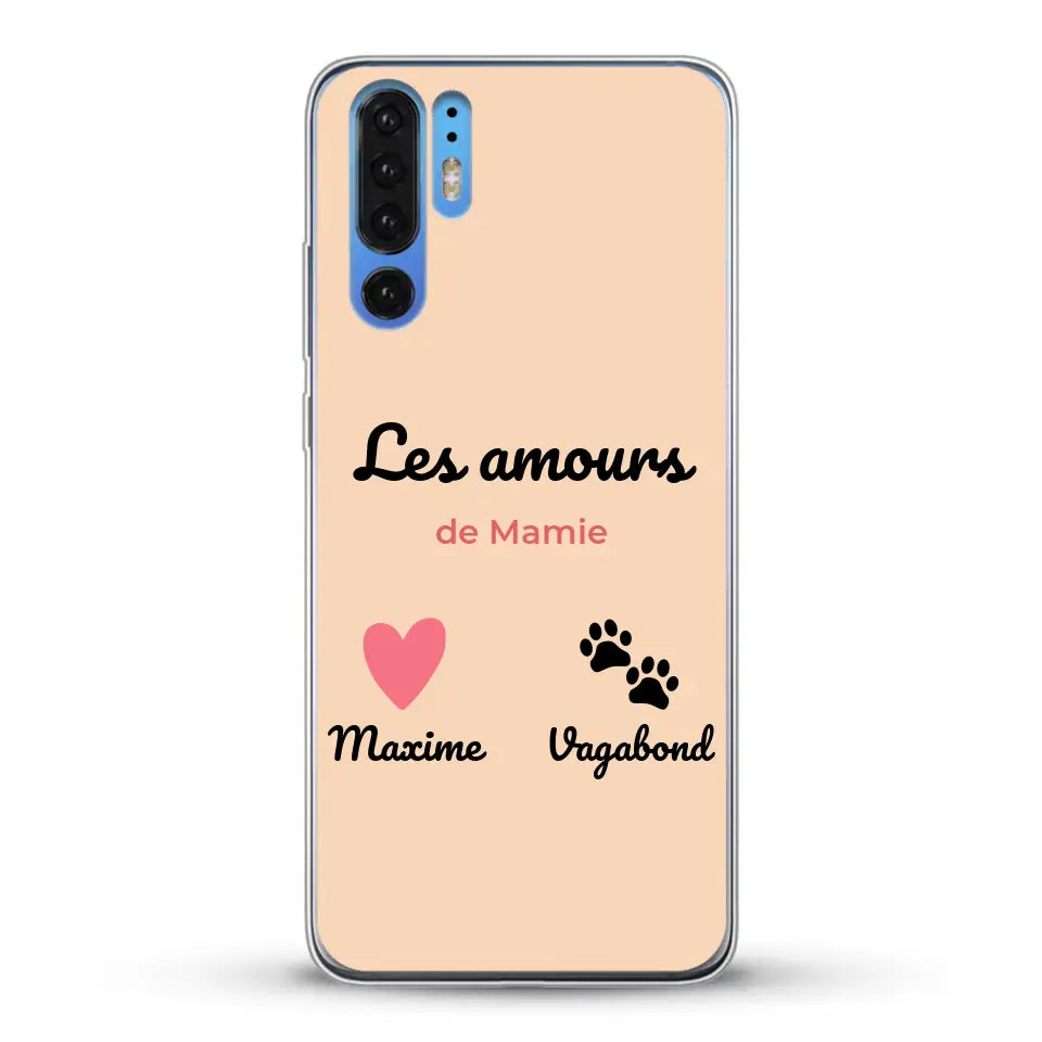 Les amours de - Coque de téléphone personnalisée