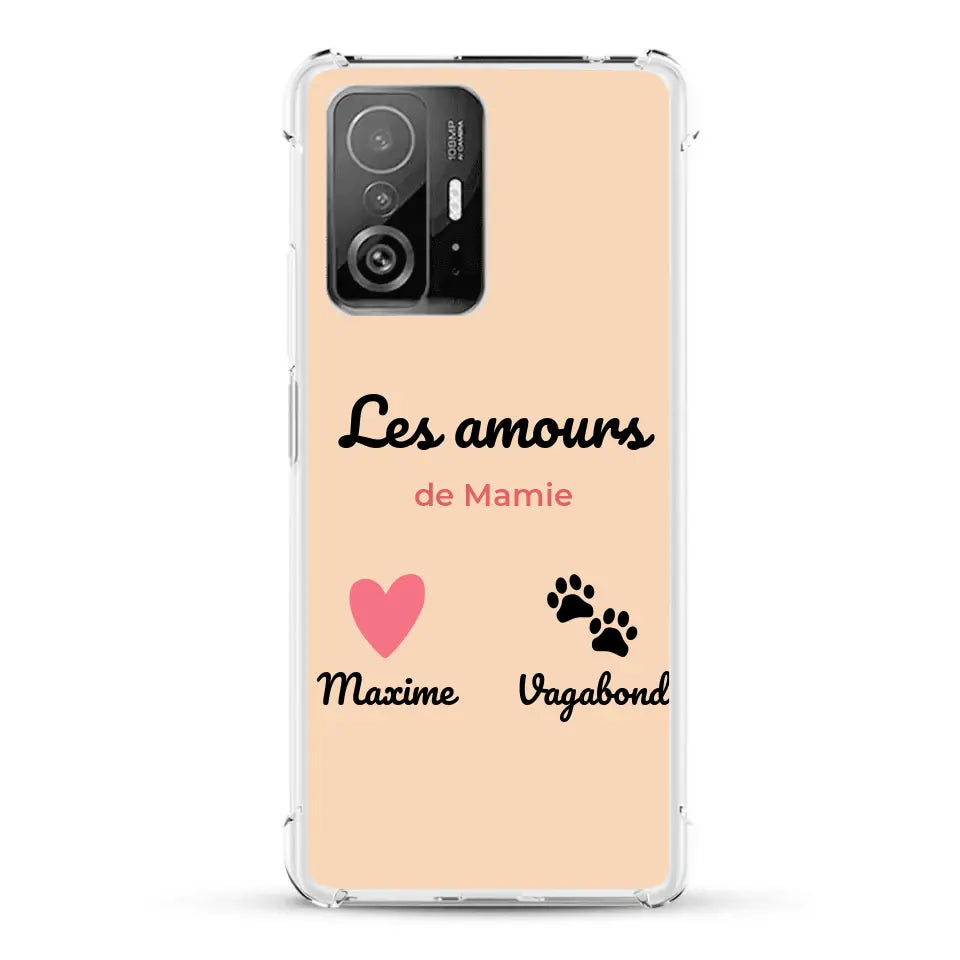 Les amours de - Coque de téléphone personnalisée