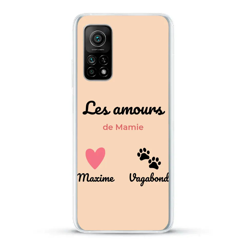 Les amours de - Coque de téléphone personnalisée