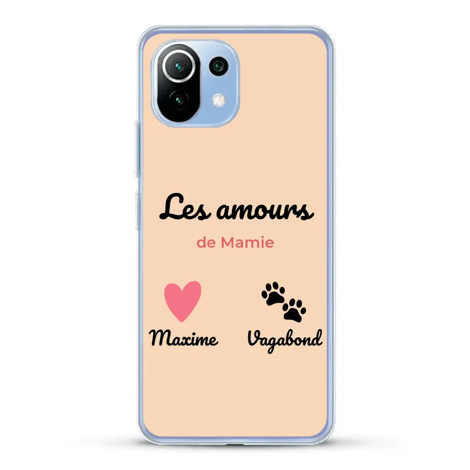 Les amours de - Coque de téléphone personnalisée