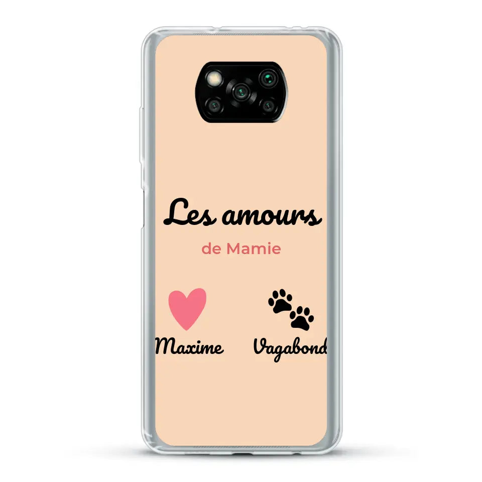 Les amours de - Coque de téléphone personnalisée