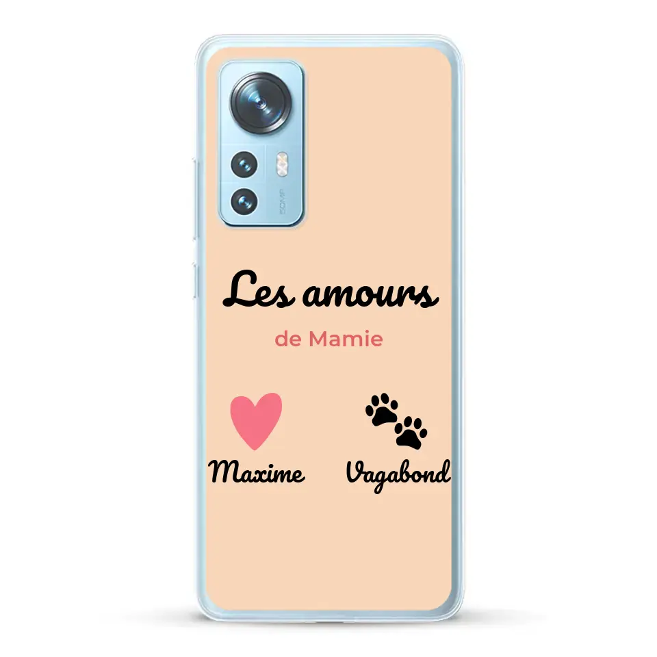 Les amours de - Coque de téléphone personnalisée