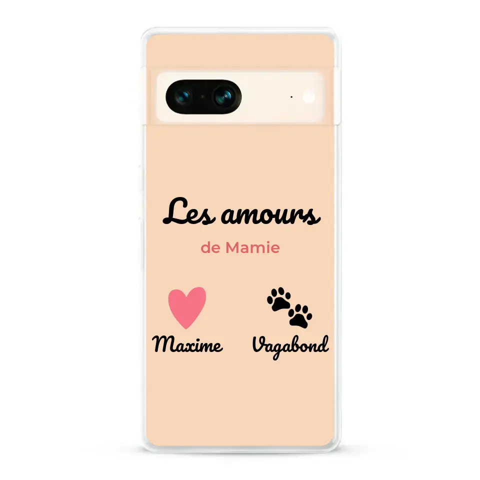 Les amours de - Coque de téléphone personnalisée