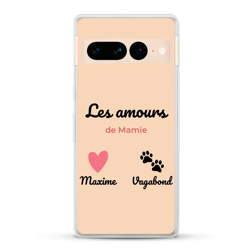 Les amours de - Coque de téléphone personnalisée