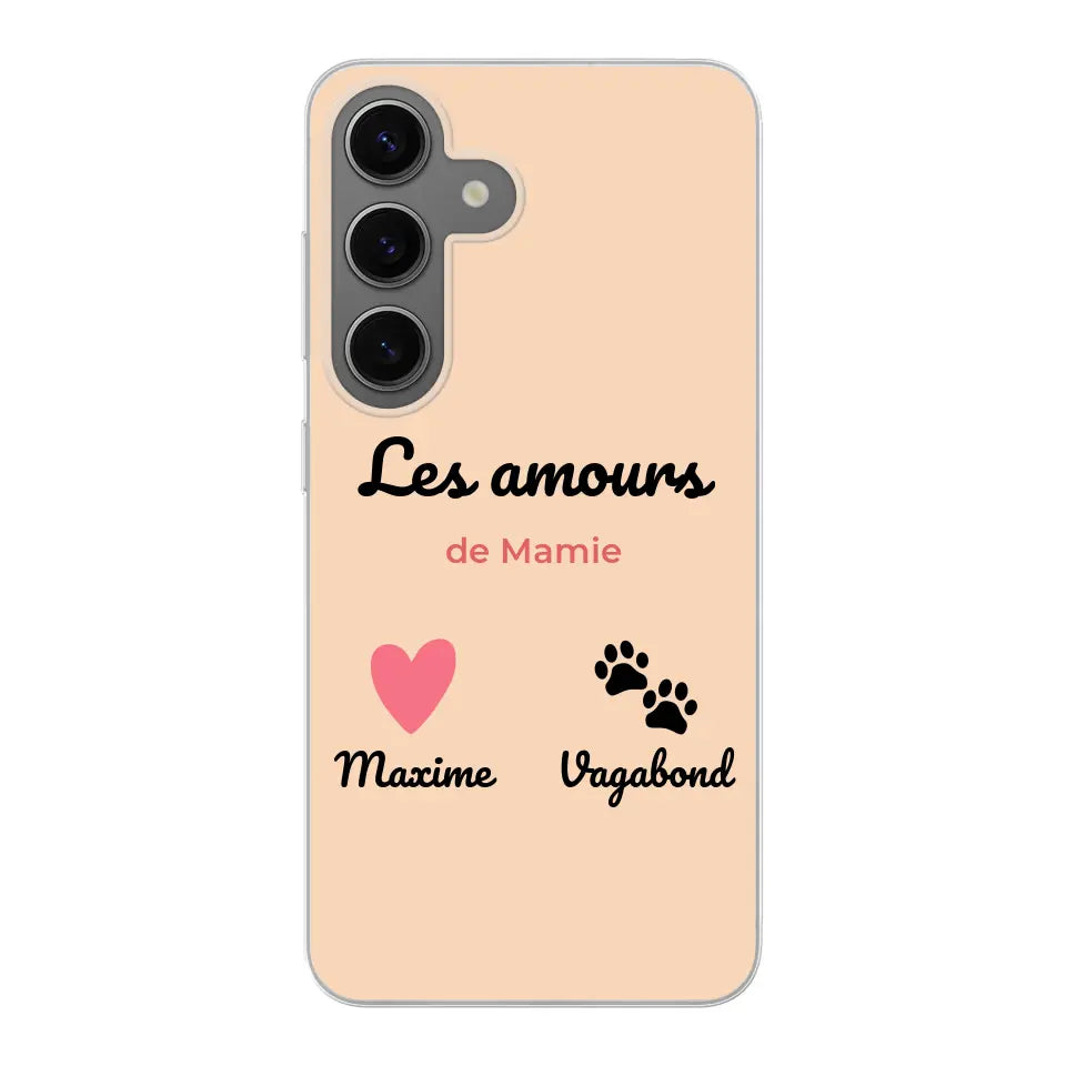 Les amours de - Coque de téléphone personnalisée