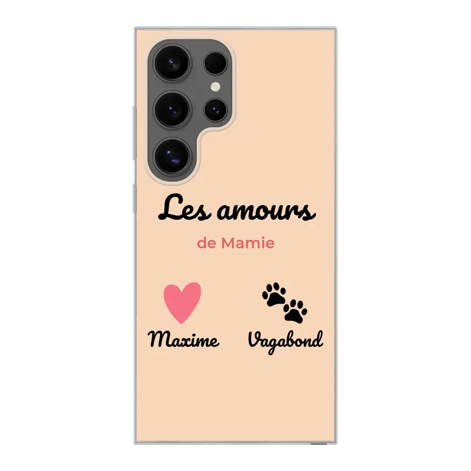 Les amours de - Coque de téléphone personnalisée