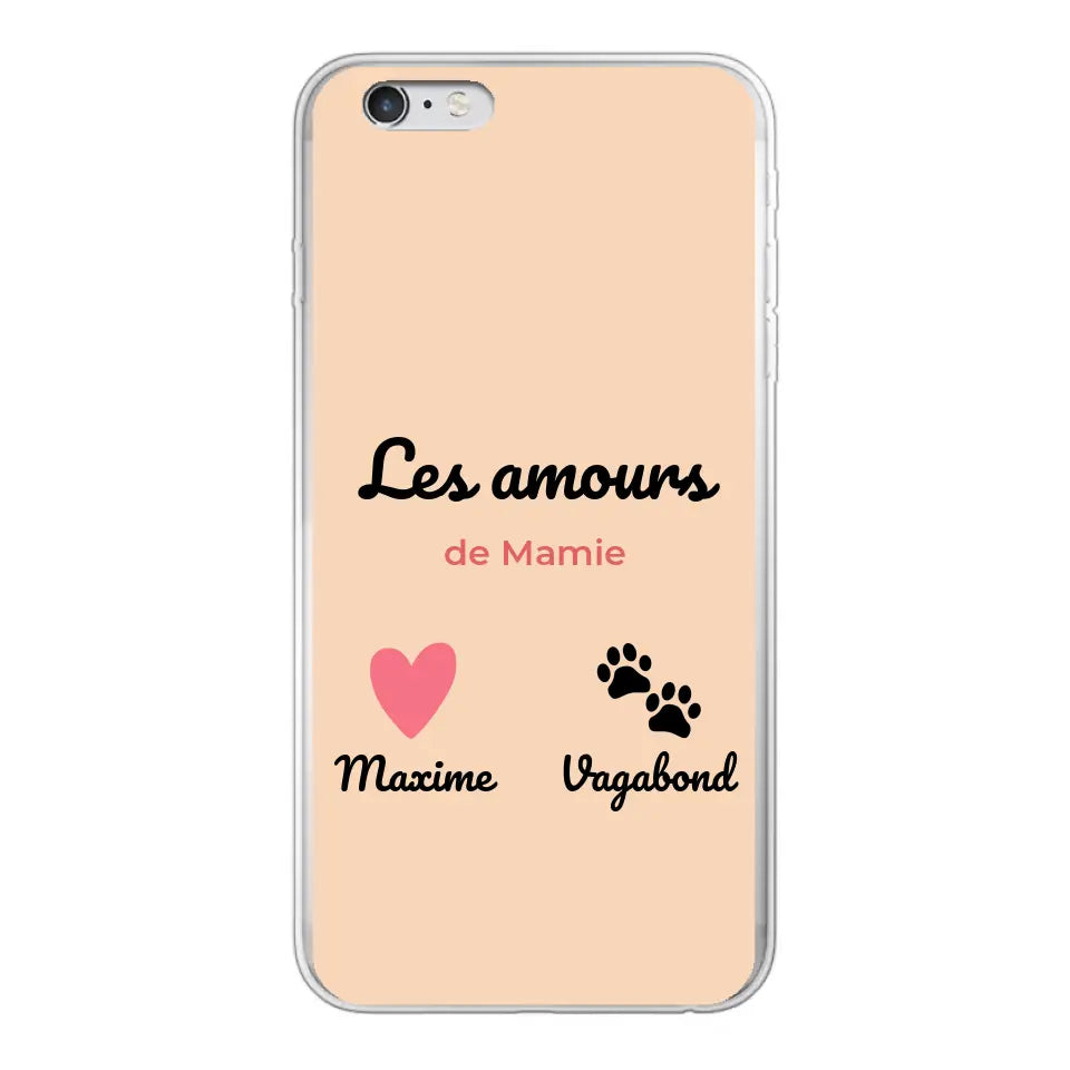 Les amours de - Coque de téléphone personnalisée