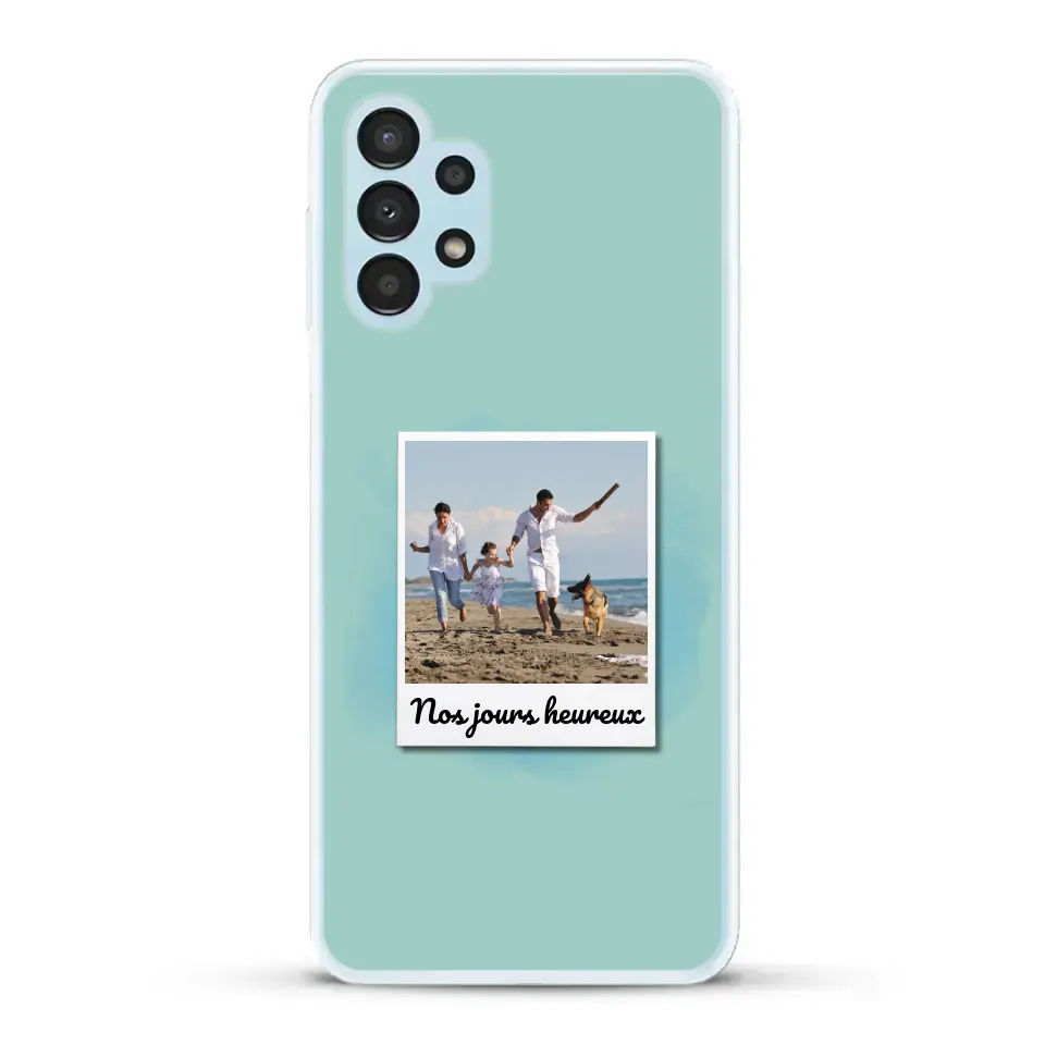 Photo Polaroid Nos jours heureux - Coque de téléphone personnalisée