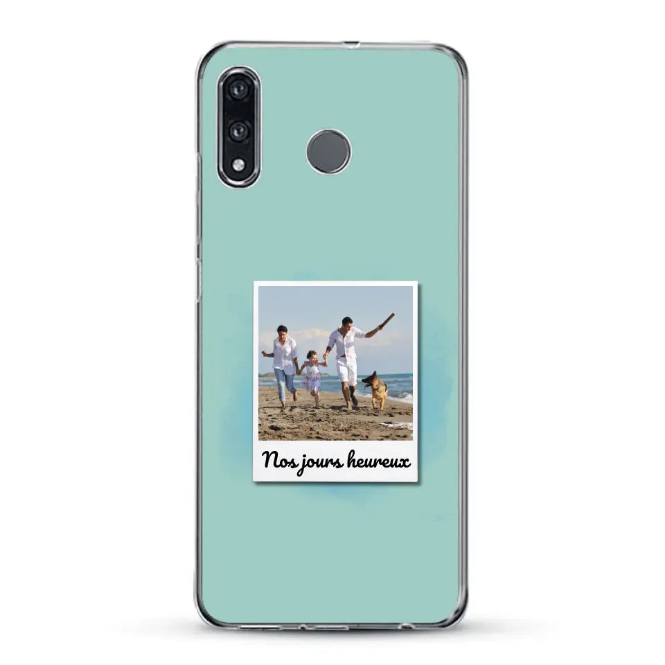 Photo Polaroid Nos jours heureux - Coque de téléphone personnalisée