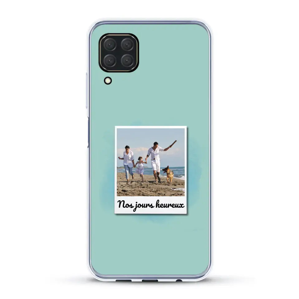 Photo Polaroid Nos jours heureux - Coque de téléphone personnalisée