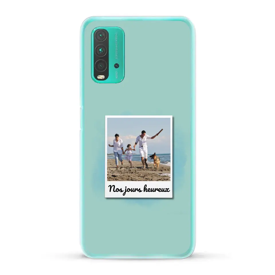 Photo Polaroid Nos jours heureux - Coque de téléphone personnalisée