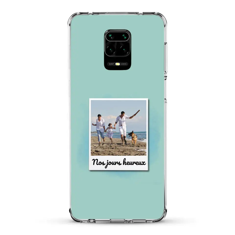 Photo Polaroid Nos jours heureux - Coque de téléphone personnalisée