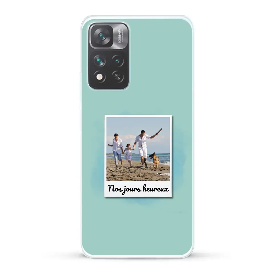 Photo Polaroid Nos jours heureux - Coque de téléphone personnalisée